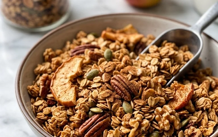 Gesunde Apfelkuchen Granola: Frühstück ohne Reue