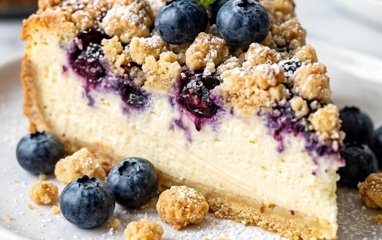 Heidelbeer-Streusel-Käsekuchen