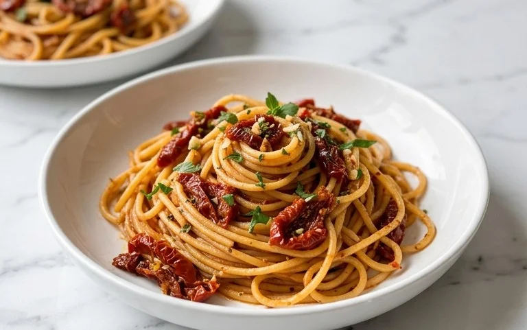Sonnengetrocknete Tomaten Pasta: Mittelmeer-Genuss!