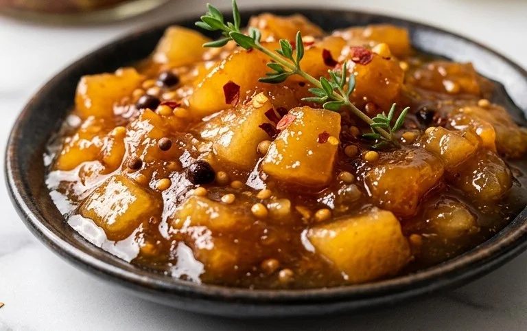 Rezept f&uuml;r Quittenchutney mit Apfel