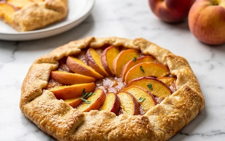 Sommer Pfirsich Galette: Rustikal & Einfach