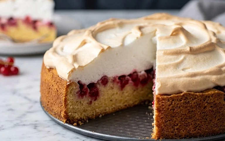 Ribiselkuchen mit Schneehaube: Himmlischer Klassiker