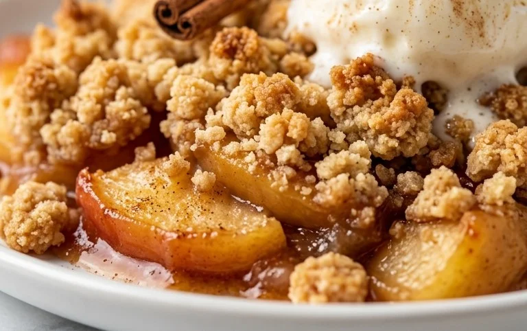 Einfacher Apfel-Crumble Rezept