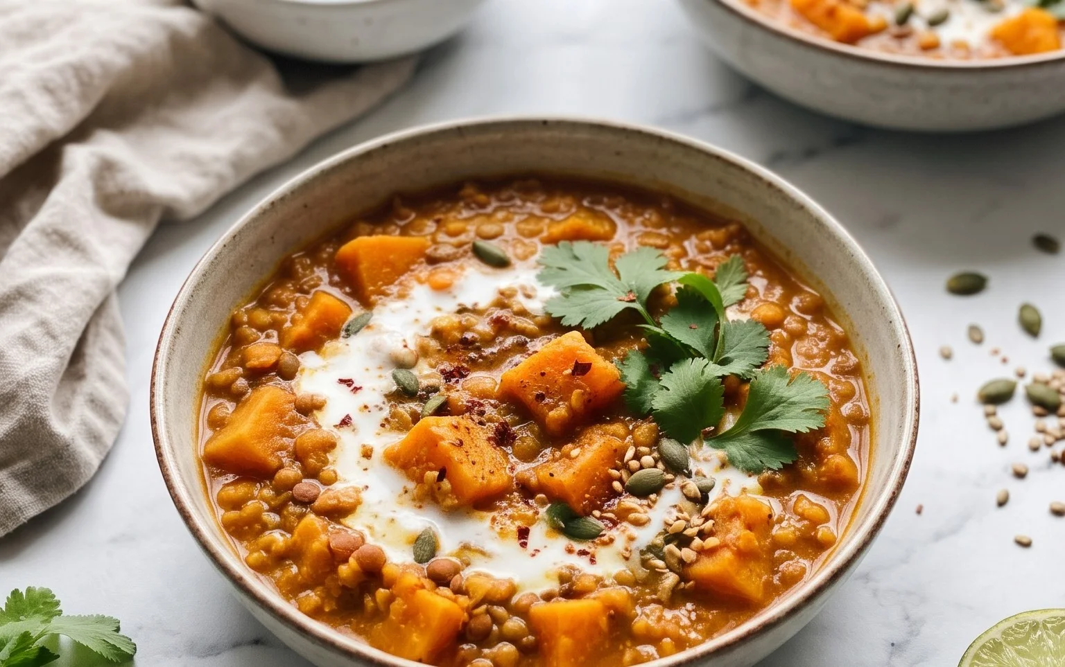 Linsen-Kürbis-Curry: Cremig, aromatisch & einfach