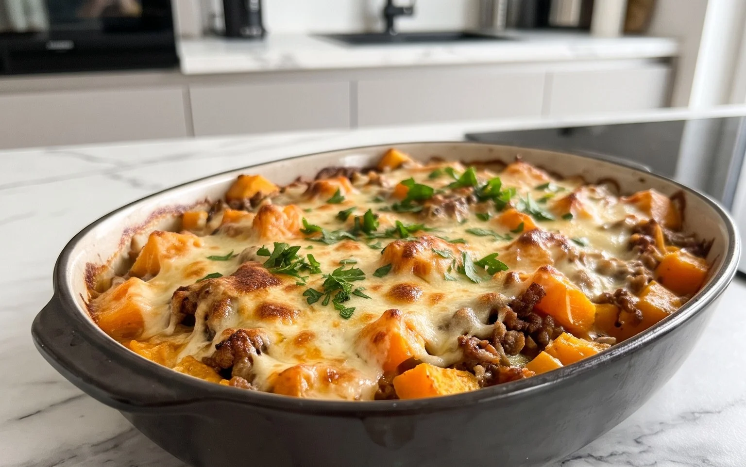 Low Carb Kürbis-Hack-Auflauf: Herbstlicher Genuss